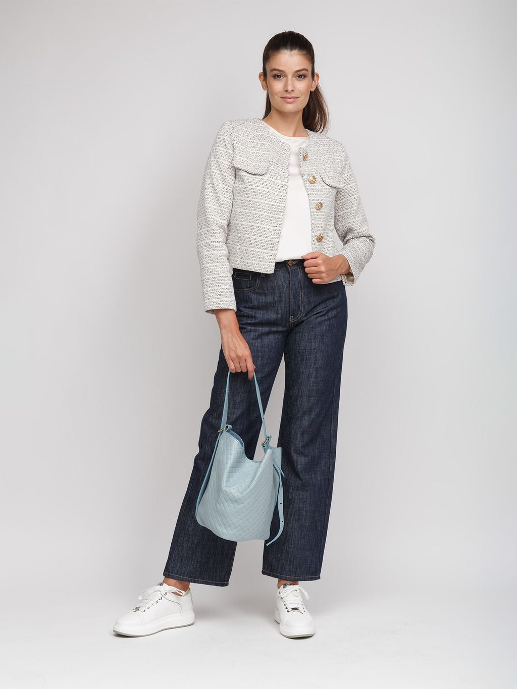 Giulia Monti shoulder bag in Sky Blue - view 5