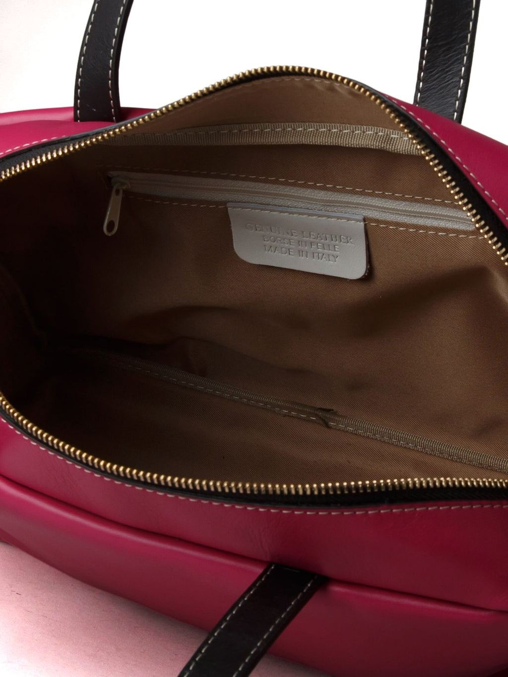Giulia Monti shoulder bag in Fuchsia & Black - view 4