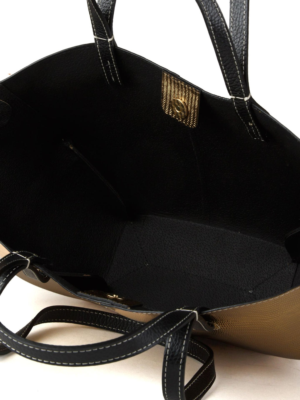 Giulia Monti tote bag in Gold & Black - view 4