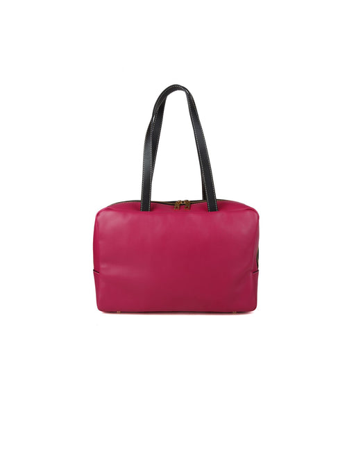 Giulia Monti shoulder bag in Fuchsia & Black - view 1