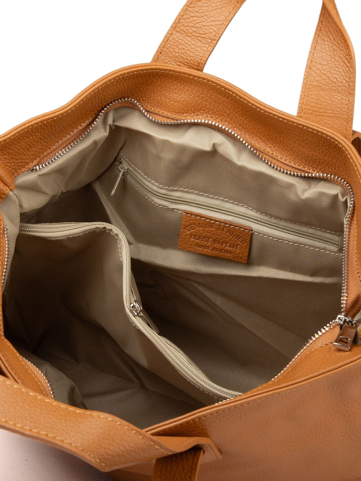 Giulia Monti tote bag in Light Brown - view 4