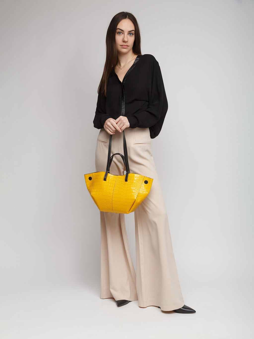 Giulia Monti tote bag in Yellow & Black - view 5