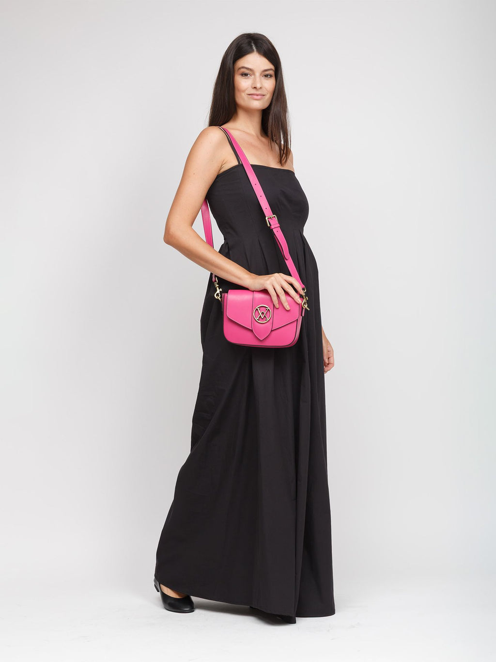 Giulia Monti crossbody bag in Fuchsia - view 5