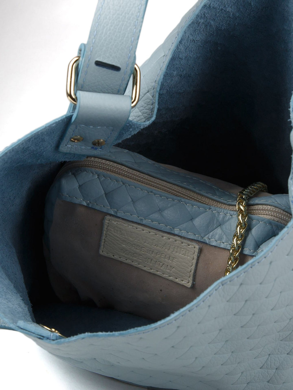 Giulia Monti shoulder bag in Sky Blue - view 4