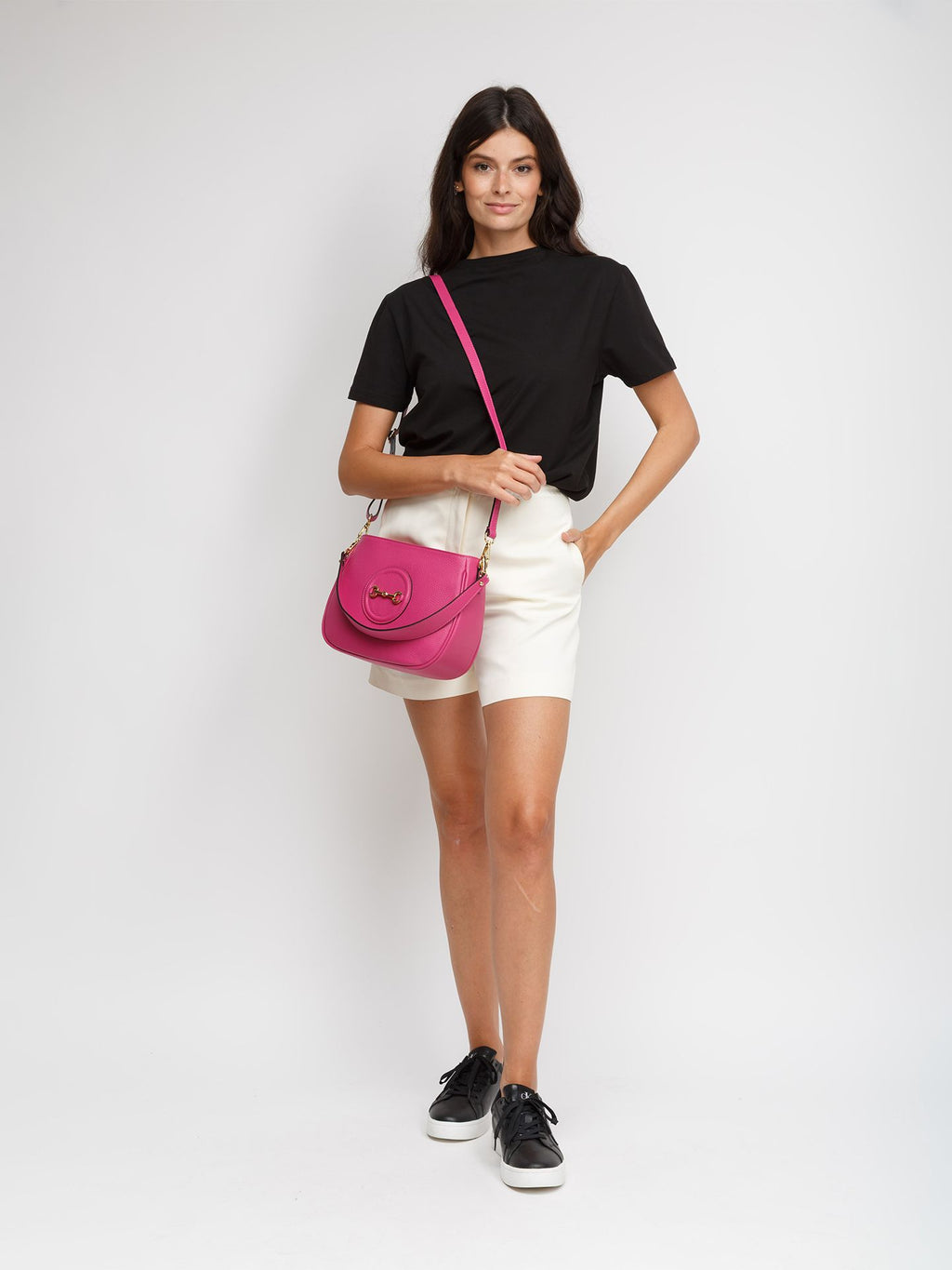 Giulia Monti shoulder bag in Fuchsia - view 5