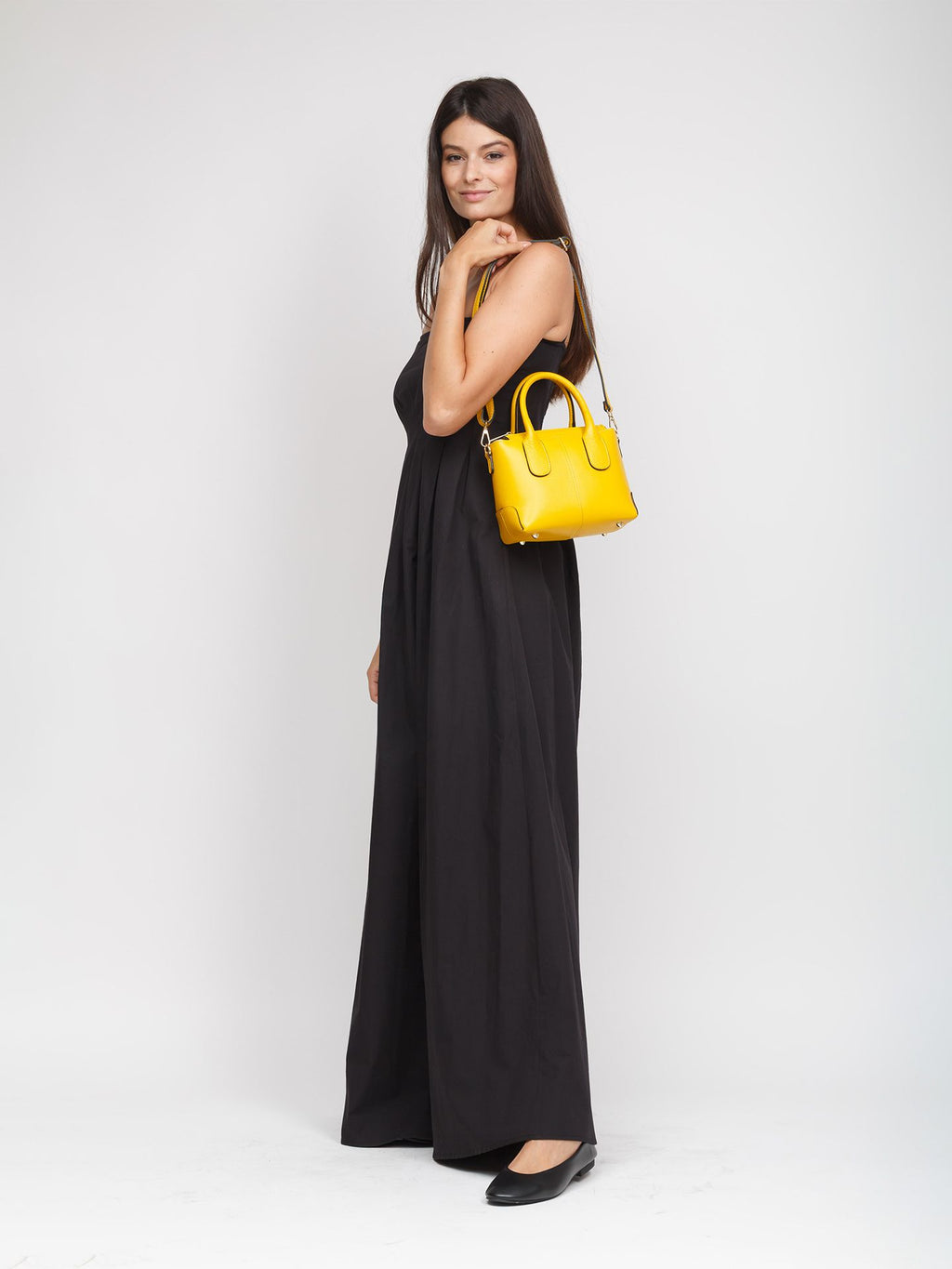Giulia Monti shoulder bag in Saffron Yellow - view 5