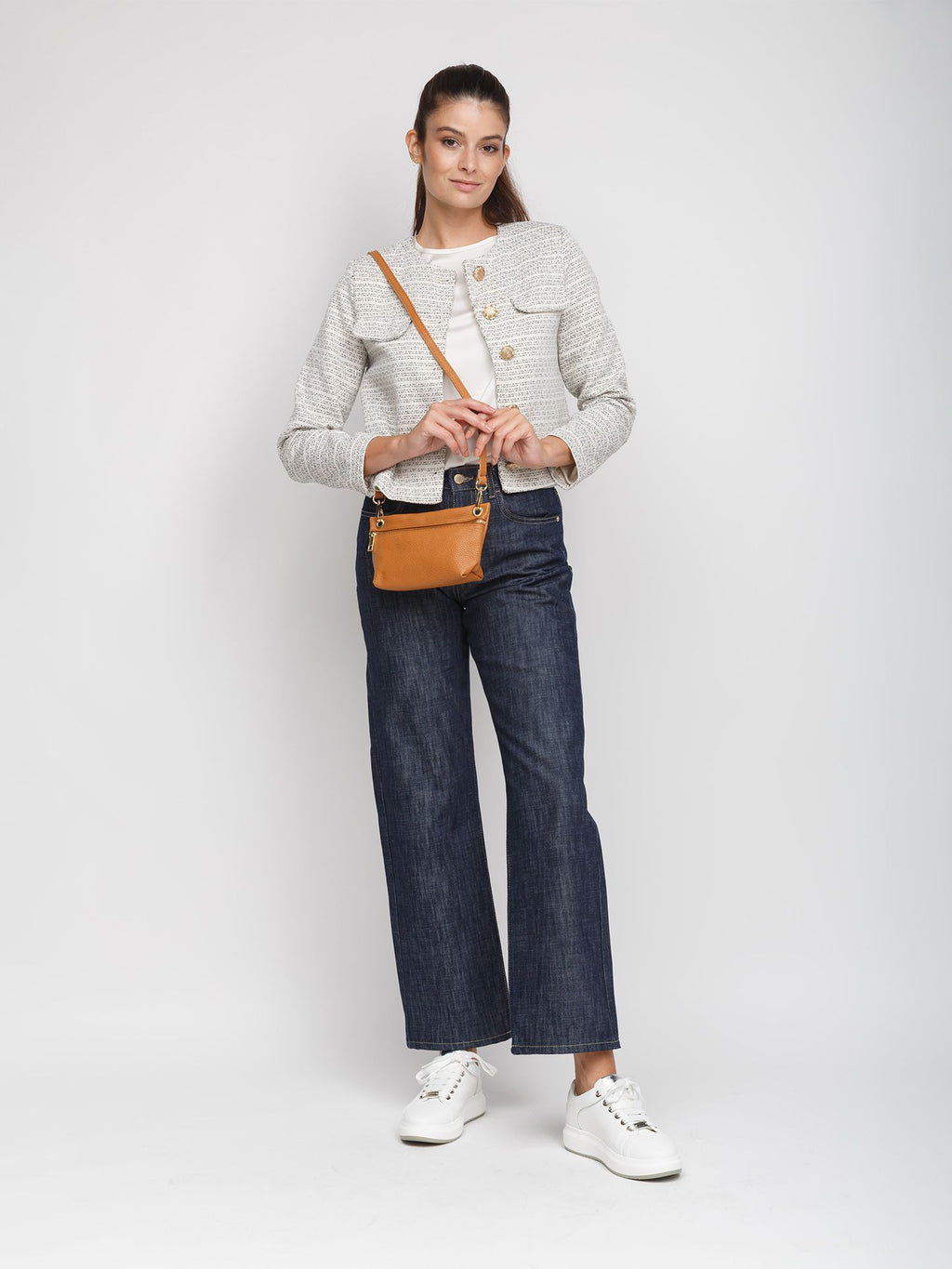 Giulia Monti crossbody bag in Light Brown - view 5