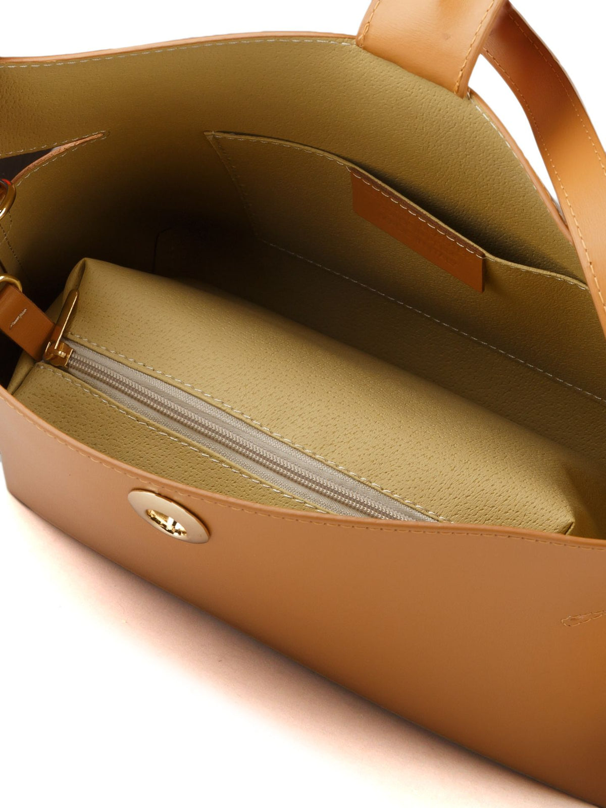 Giulia Monti tote bag in Light Brown - view 4