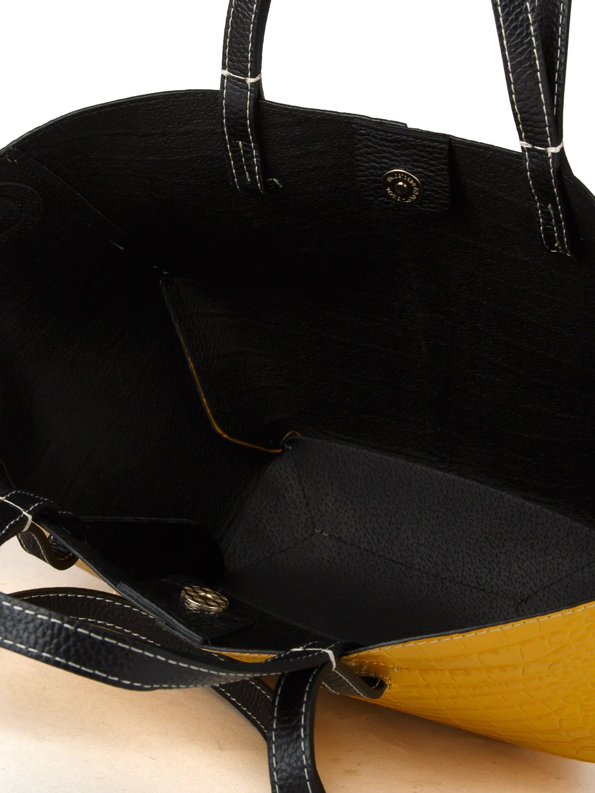 Giulia Monti tote bag in Yellow & Black - view 4
