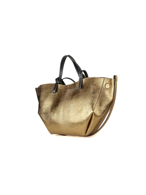 Giulia Monti tote bag in Gold & Black - view 2