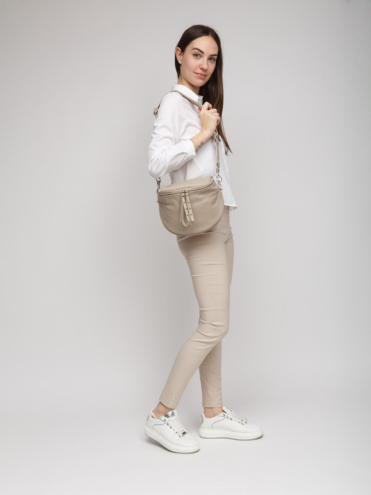 Giulia Monti shoulder bag in Gray Beige Light - view 5