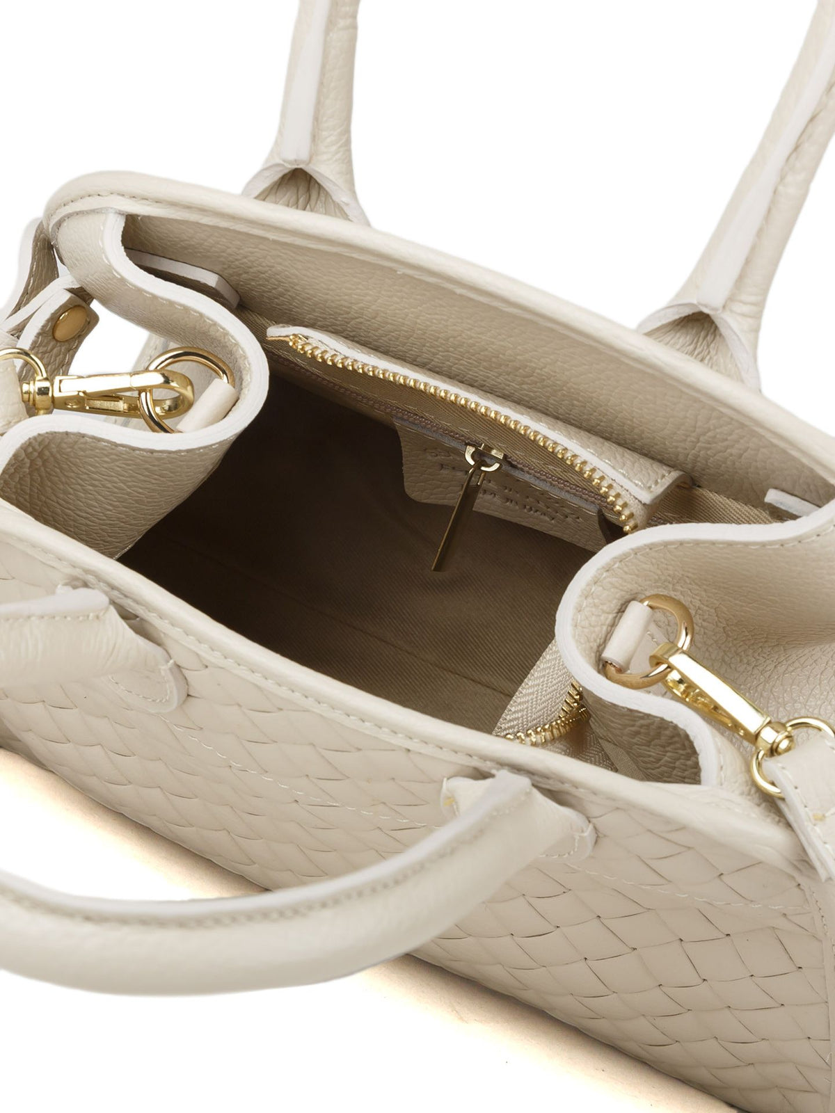 Giulia Monti tote bag in Light Beige - view 4