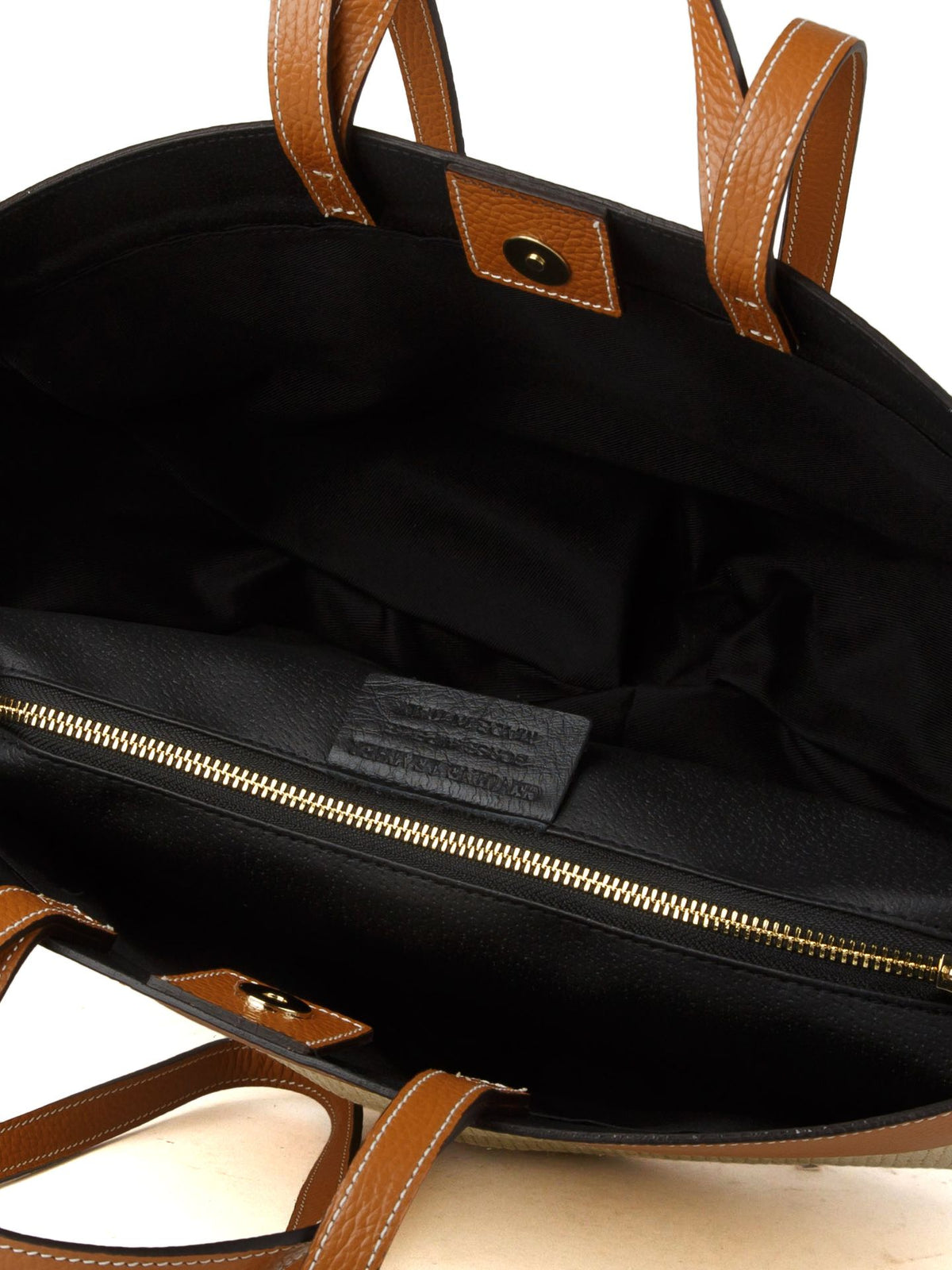 Giulia Monti tote bag in Light Brown - view 4