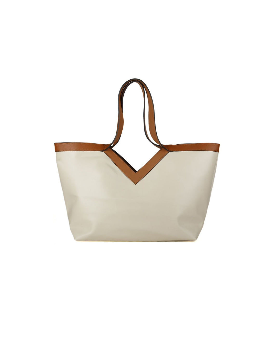 Giulia Monti tote bag in Light Beige & Golden Brown - view 1