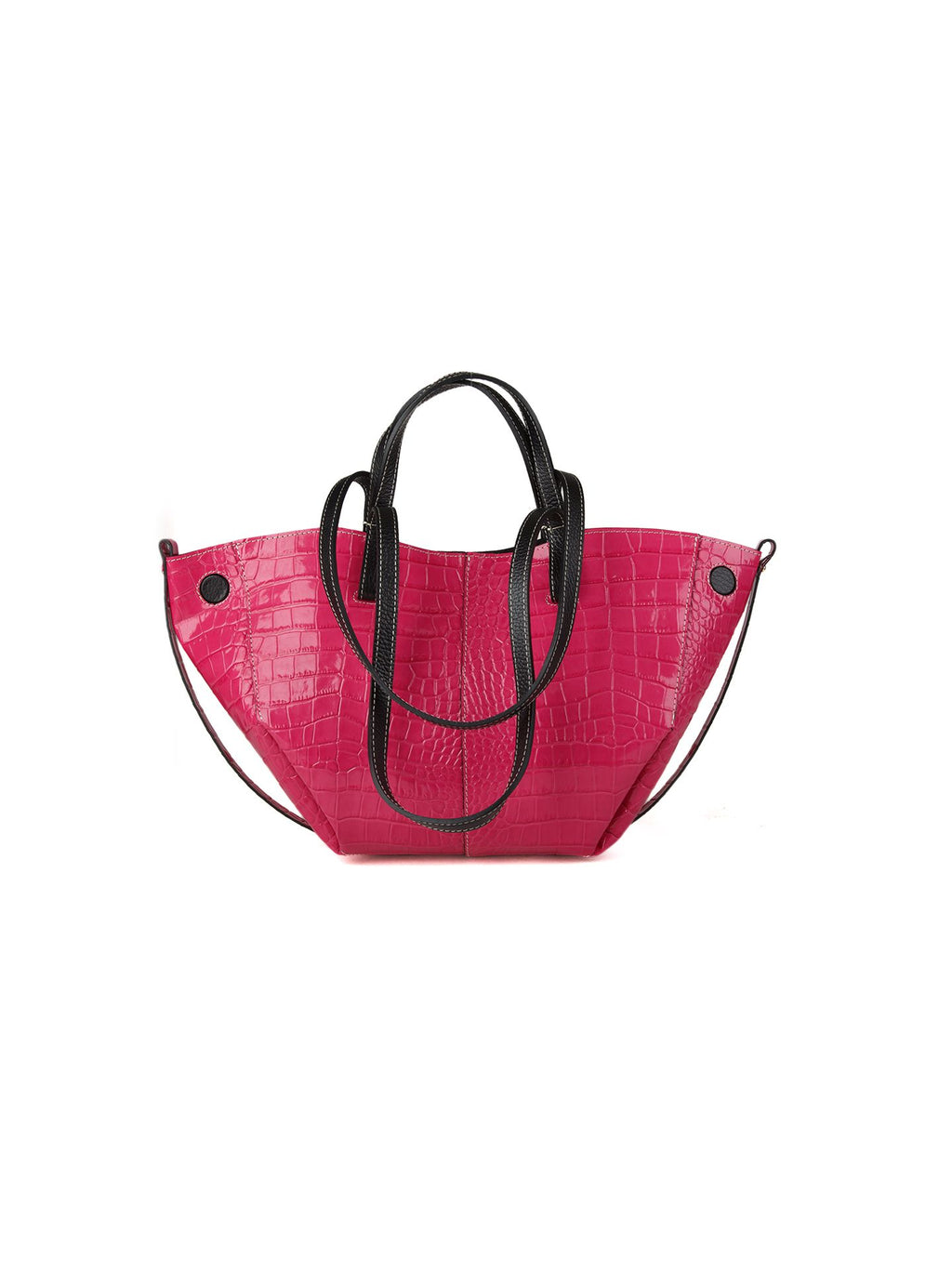 Giulia Monti tote bag in Fuchsia & Black - view 3