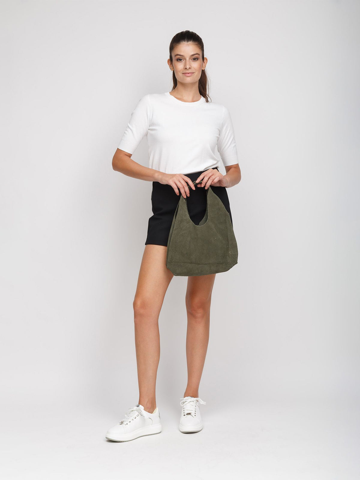 Giulia Monti handbag in Military Green - view 5