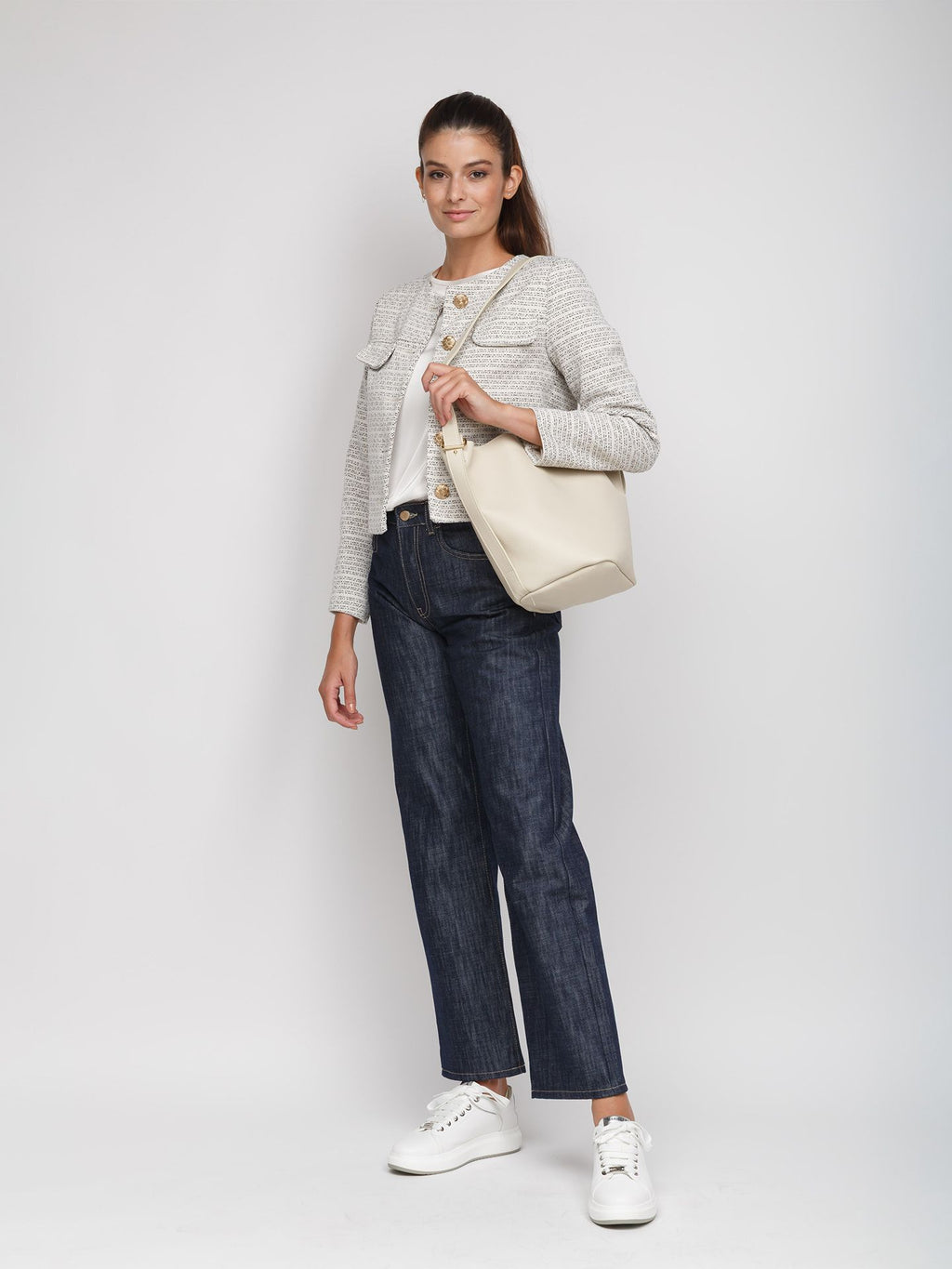 Giulia Monti shoulder bag in Light Beige - view 5