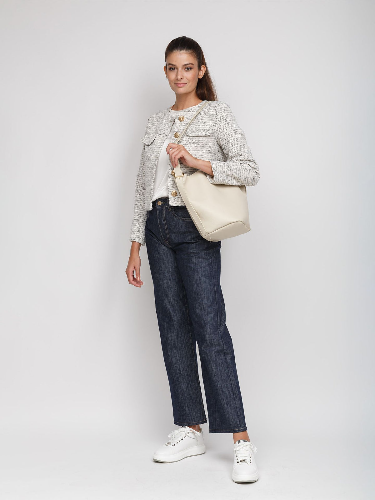 Giulia Monti shoulder bag in Light Beige - view 5