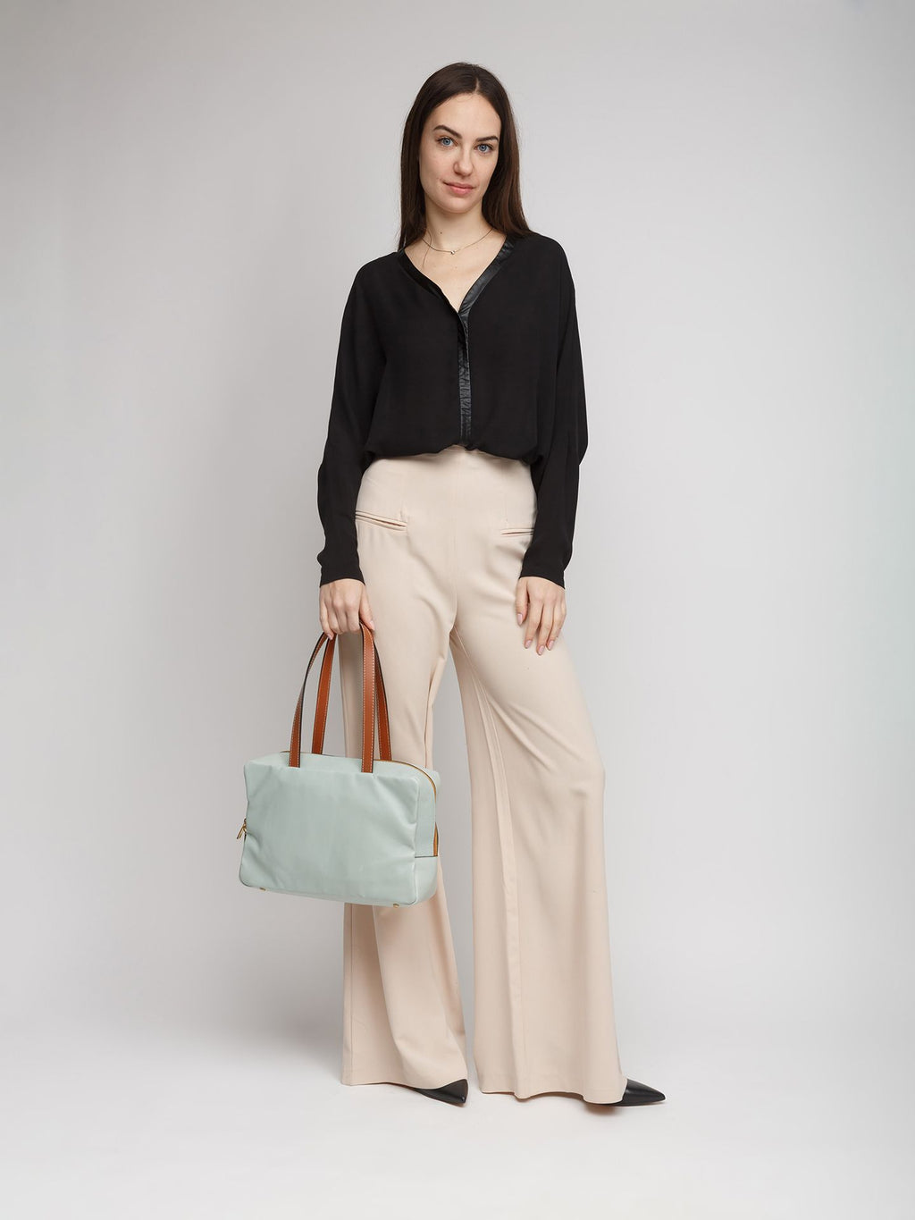 Giulia Monti shoulder bag in Gray & Golden Brown - view 5