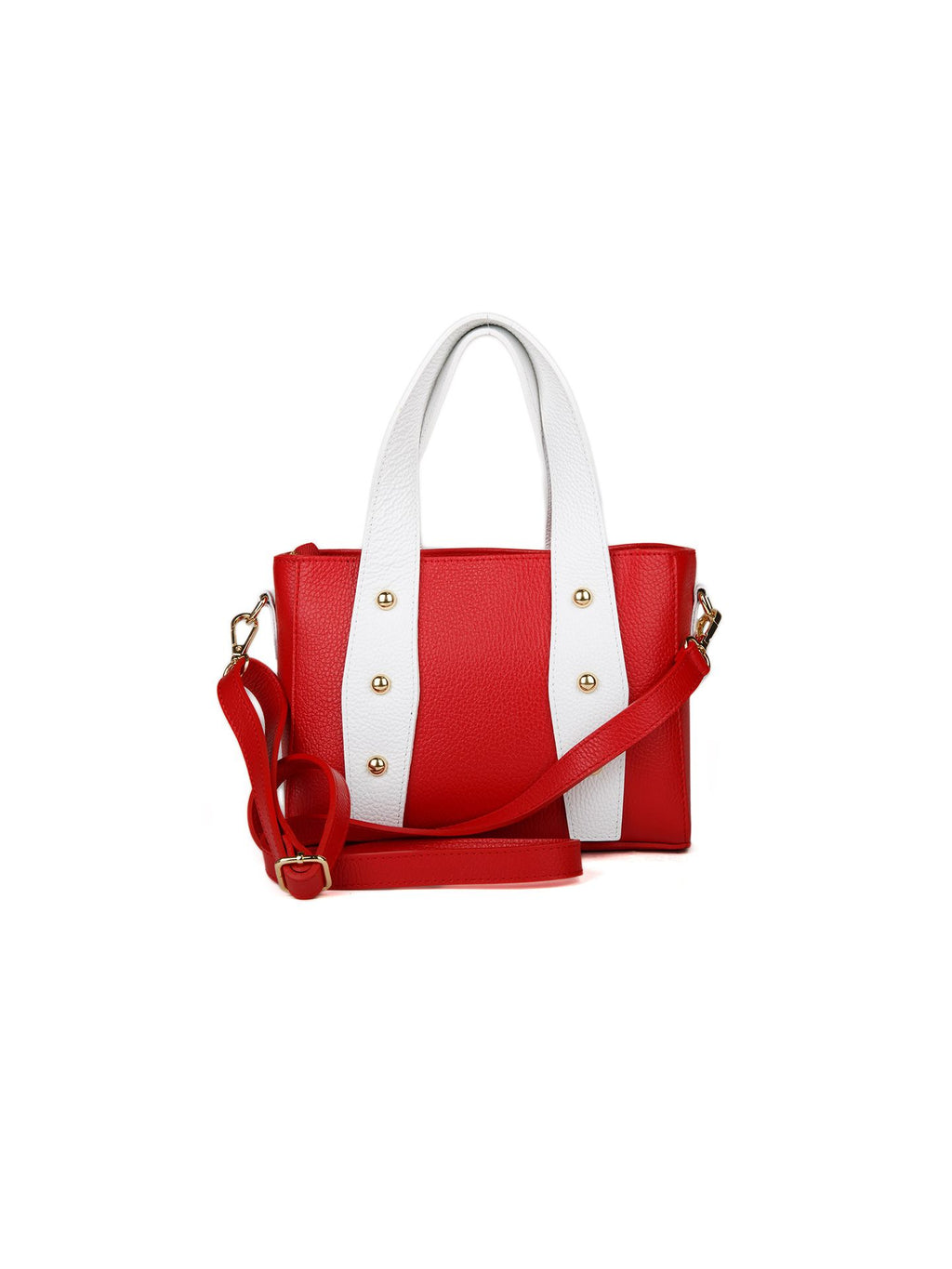 Giulia Monti shoulder bag in Classic Red & White - view 3